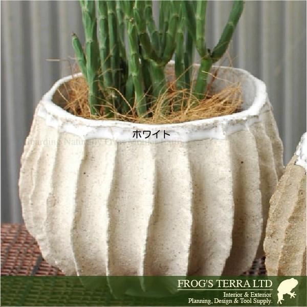 Granite Pot C7317（直径17cm×H13.5cm）（底穴なし）ハンドメイド 土もの 陶器鉢 プランター 園芸 |  | 01