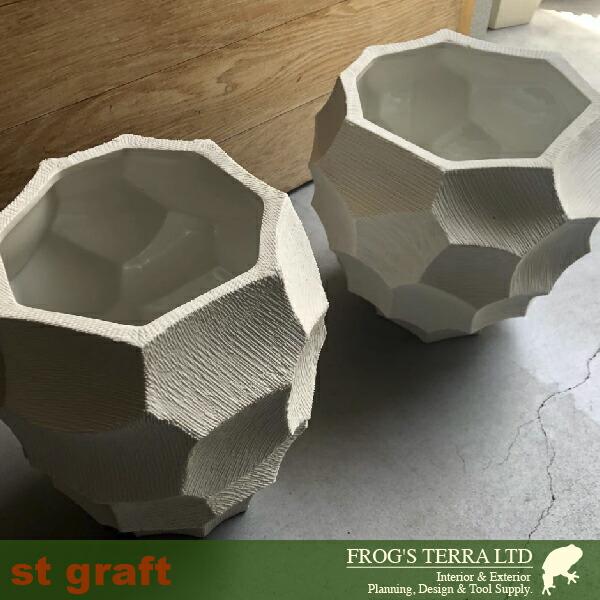 Geo Pot C7330（直径27.5cm×H34cm）（底穴なし）（陶器製）（プランター/サボテン/多肉/寄植/観葉鉢） |  | 04