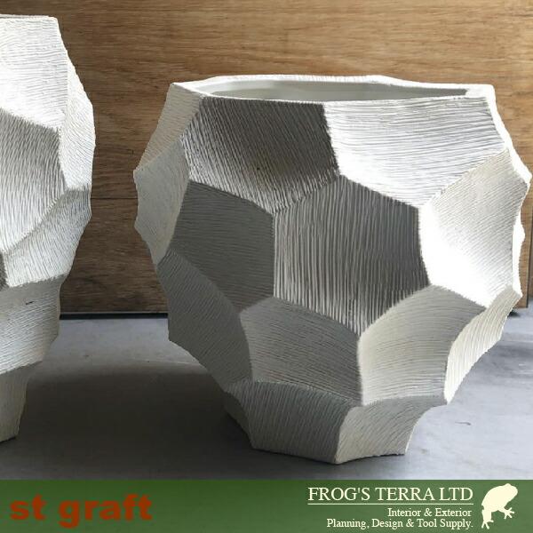 Geo Pot C7331（直径33cm×H29cm）（底穴なし）（陶器製）（プランター/サボテン/多肉/寄植/観葉鉢） |  | 01