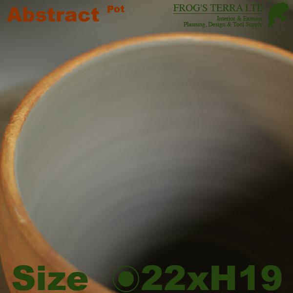 Abstract Pot C9303（直径22.5cm×H19cm）（底穴なし）（テラコッタ製）（プランター/サボテン/多肉/寄植/観葉鉢） |  | 02