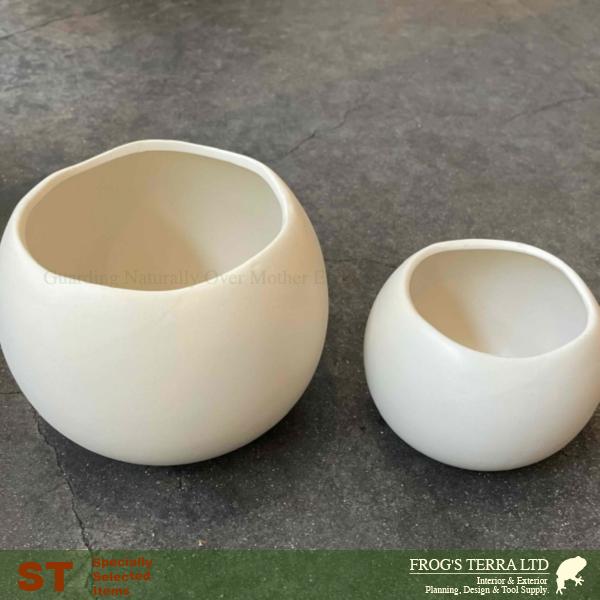 WカバーS・４個セット・C9320（直径10.5cm×H8cm）（底穴なし）（陶器製）（プランター/ポット）（観葉鉢/園芸） |  | 01