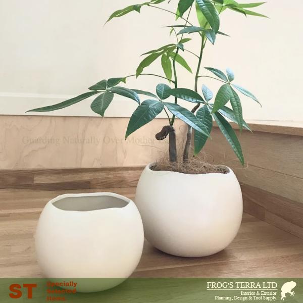 WカバーS・４個セット・C9320（直径10.5cm×H8cm）（底穴なし）（陶器製）（プランター/ポット）（観葉鉢/園芸） |  | 02