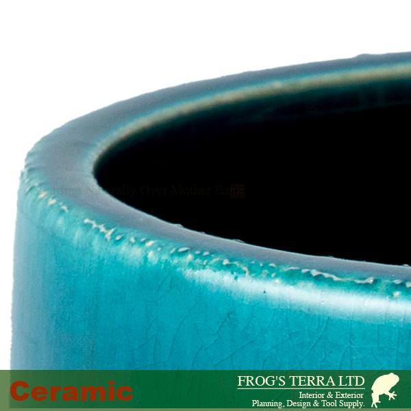 クロノス L 同色2個セット（直径16cm×H15cm）（底穴あり/受皿付）（陶器製）（プランター/盆栽/多肉/寄植/観葉鉢） |  | 05