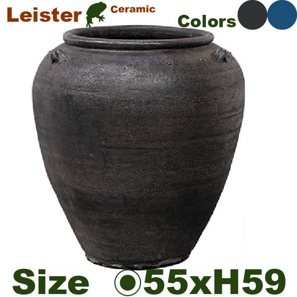 【屋外対応】【法人/店舗宛】GP LEISTER ライスター ジャー  55（直径55cm×H59.5cm）（底穴あり）（釉薬陶器） |  | 01