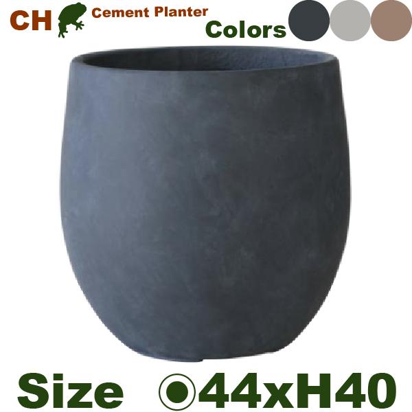 【屋外対応】MH Cファイバー ラウンド M  CH02-44（直径44cm×H40cm）（底穴あり）Fクレイ |  | 02