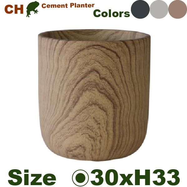セメントファイバー タブポット S  CH03-30（直径30cm×H33cm）（底穴あり）ファイバークレイ |  | 02