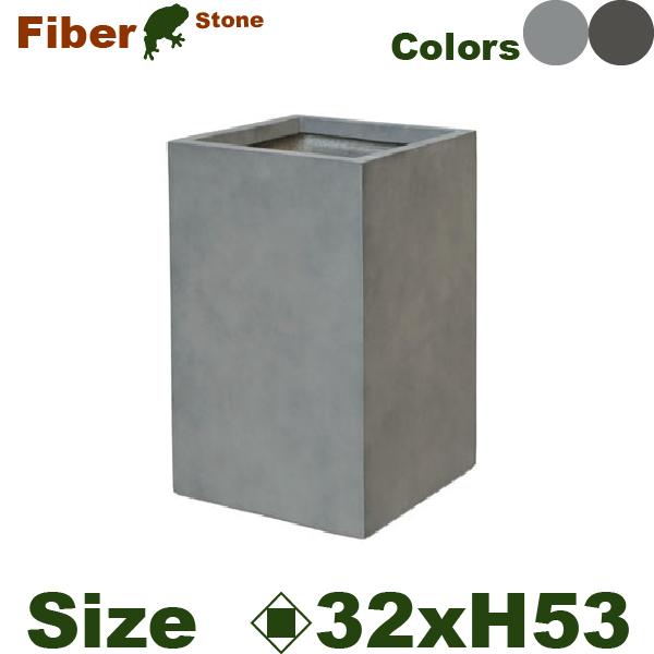 ミロスロング M(ロ32.5cm×H53cm）（底穴なし） ファイバーストーン スクエア プランター ポット 大型プランター 軽量 |  | 01
