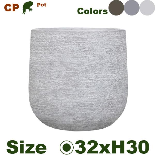 CP002 M（直径32cmxH30cm）（底穴あり）（セメントファイバー）（プランター/ポット/鉢） |  | 02