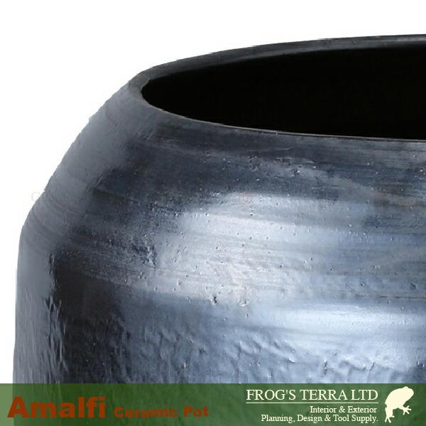 アマルフィ L（直径53cm×H79cm）底穴なし 陶器製 鉢カバー 大型 ツボ ショップディスプレイ |  | 01
