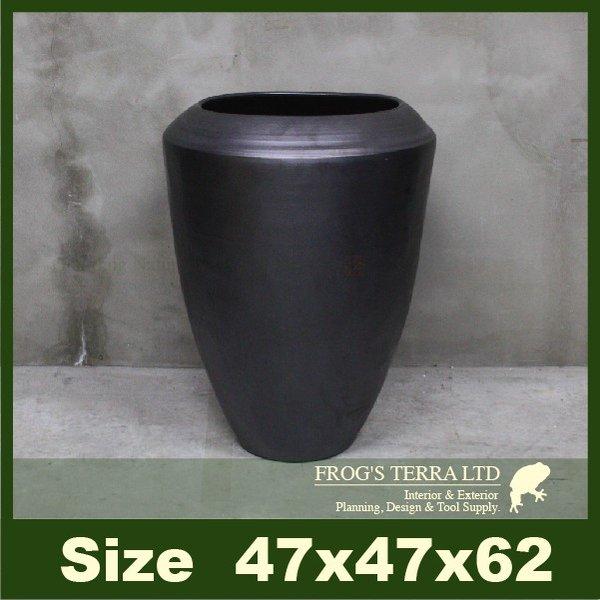 アマルフィ S CP033S（直径47cm×H62cm）底穴なし 陶器製 鉢カバー 大型 ツボ ショップディスプレイ |  | 02