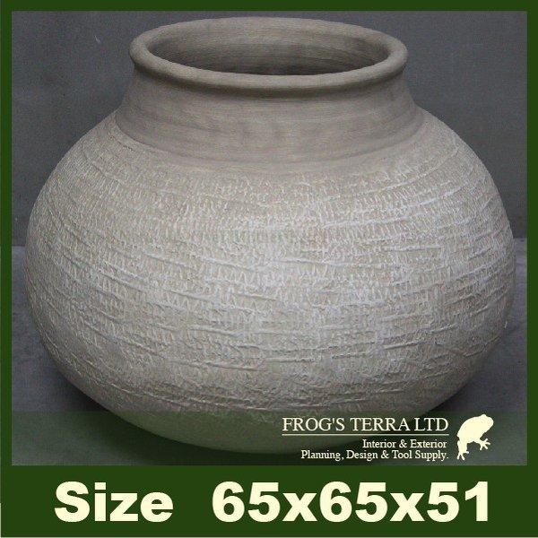 ミロス  L（直径65cm×H51cm）底穴なし 陶器製 鉢カバー 大型 ツボ ショップディスプレイ｜frog｜03