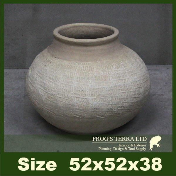 ミロス S（直径52cm×H38cm）底穴なし 陶器製 鉢カバー 大型 ツボ ショップディスプレイ |  | 02