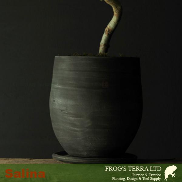 サローナ S 2個セット（直径20cm×H22.5cm）（底穴あり/受皿付）（陶器）（植木鉢/鉢カバー）（プランター/園芸/寄せ植え/ポット） |  | 04