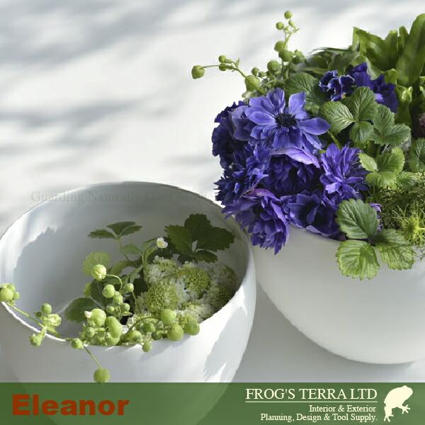 エレノア CQ-034M （直径23.5cm×H19.5cm）（底穴なし）（陶器製 花器 日本の美） |  | 02