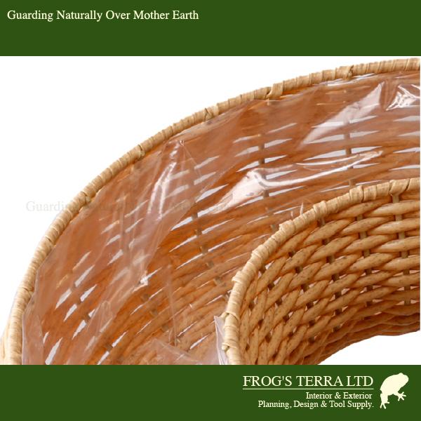 ジェミニ リング L CV-014L（直径34cm×H9.5cm）（底穴なし）（再生プラ）（植木鉢/鉢カバー/リース）（プランター/園芸/寄せ植え/ポット） |  | 03