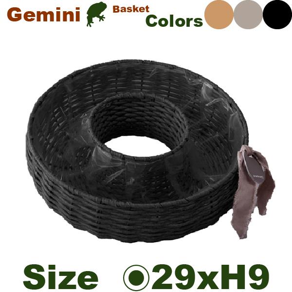ジェミニ リング M CV-014M（直径29cm×H9.5cm）（底穴なし）（再生プラ）（植木鉢/鉢カバー/リース）（プランター/園芸/寄せ植え/ポット） |  | 01