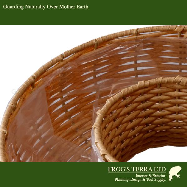 ジェミニ リング M CV-014M（直径29cm×H9.5cm）（底穴なし）（再生プラ）（植木鉢/鉢カバー/リース）（プランター/園芸/寄せ植え/ポット） |  | 03