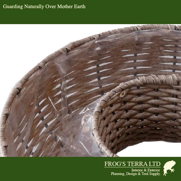 ジェミニ リング M CV-014M（直径29cm×H9.5cm）（底穴なし）（再生プラ）（植木鉢/鉢カバー/リース）（プランター/園芸/寄せ植え/ポット） |  | 04