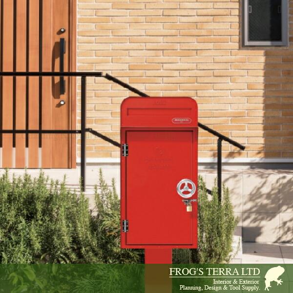 ポスト + 宅配ボックス DEPO 80（W41.2cmxD42.4cmxH83.7cm）（玄関 門柱 屋外 エクステリア） |  | 01