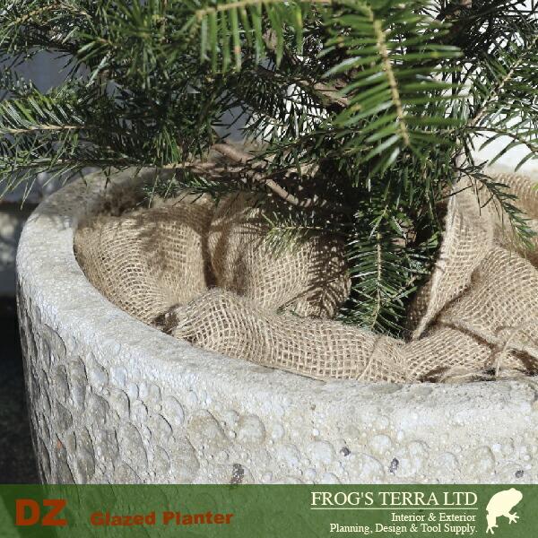 【法人宛限定商品】DZ ハイラウンド M（直径50cm×H58cm）（穴あり）（尺鉢対応）陶器製 観葉鉢 大型ポット 商業施設 |  | 02