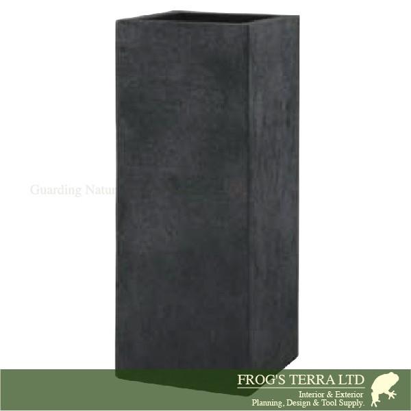 【屋外対応】GP Black Iron Lite  BL へリッチ   トールプランター（ロ40cm×H100cm）（底穴あり）（FRP製）（耐寒 耐候 軽量） |  | 03