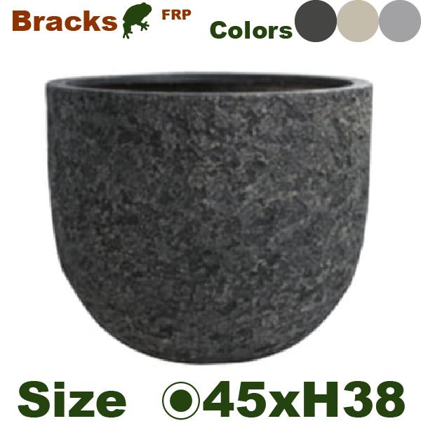 Bracks ブラックス ラウンド 45（直径45cm×H38cm）（底穴あり）（10号可）（FRP製）（耐寒  耐候 軽量） | 