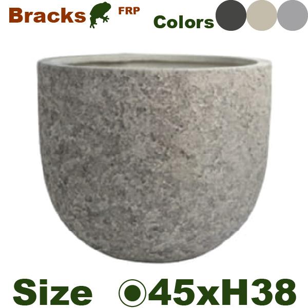 【屋外対応】GP Bracks ブラックス ラウンド 45（直径45cm×H38cm）（底穴あり）（10号可）（FRP製）（耐寒  耐候 軽量） |  | 01