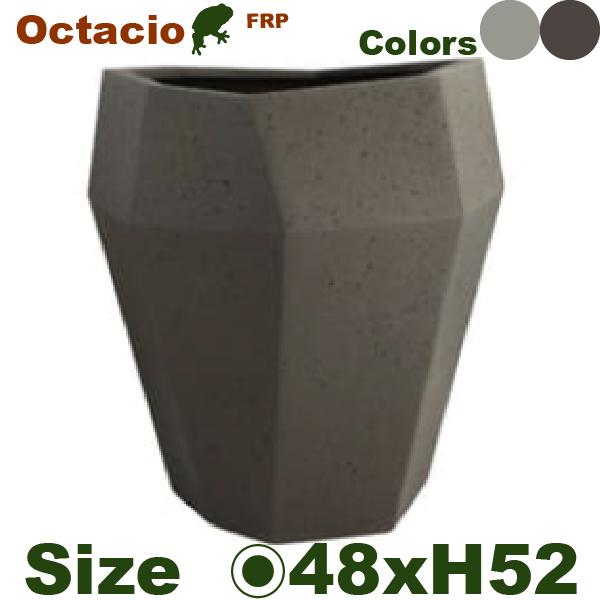 【屋外対応】GP Octacio オクタジオ ミドル 47（直径48cm×H52cm）（底穴あり）（10号可）（FRP製）（耐寒  耐候 軽量） |  | 01