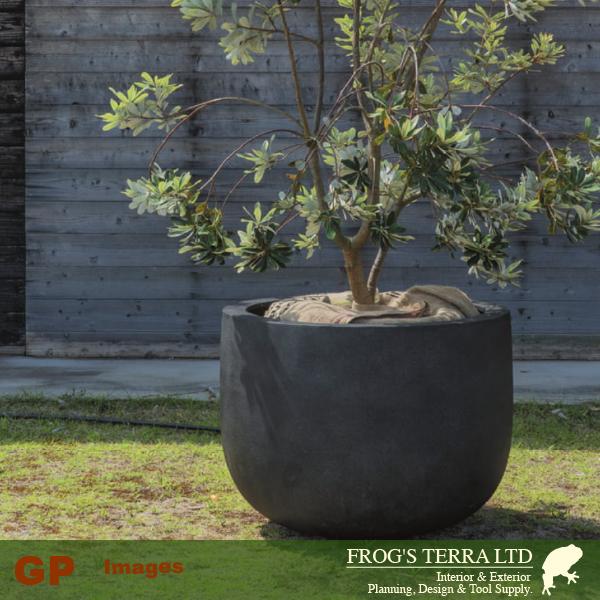 【屋外対応】GP PLASTER プラスター Uポット  55（直径54cm×H44.5cm）（底穴あり）（FRP製）（耐寒 耐候 軽量） |  | 02