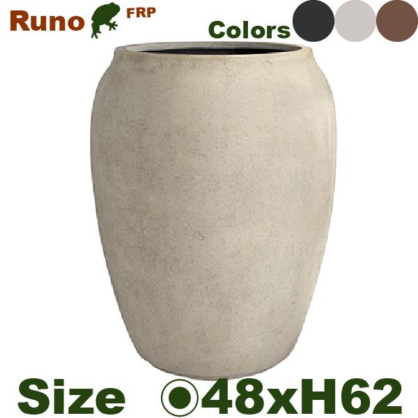 【屋外対応】GP RUNO ルノ トール ジャー  48（直径48cm×H62cm）（底穴あり）（10号可）（FRP製）（耐寒 耐候 軽量） |  | 01