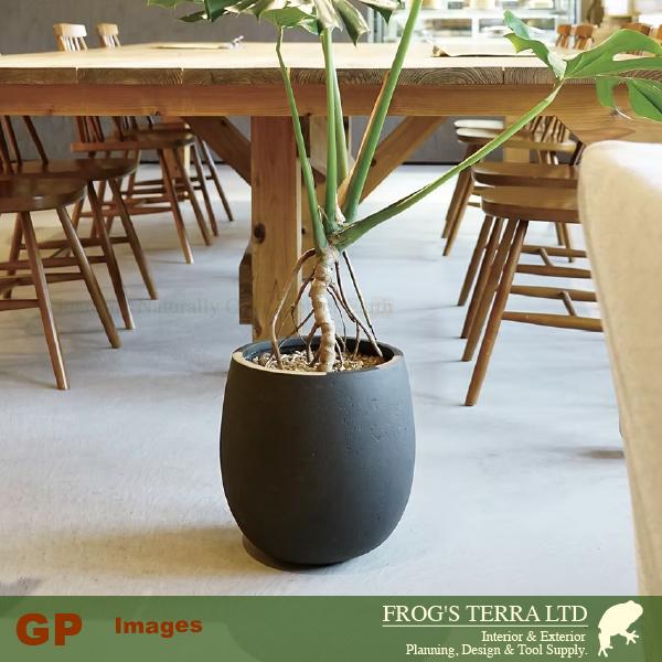 【屋外対応】GP Terranias テラニアス バルーン  35（直径35cm×H34cm）（底穴あり）（8号可）（FRP製）（耐寒 耐候 軽量） |  | 07