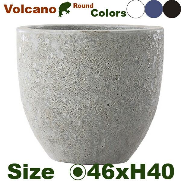 ボルカーノ ラウンド 46（直径46cm×H40cm）（底穴あり）（尺鉢対応 陶器製 アビス  Abyss プランター ポット 観葉鉢 園芸 寄せ植え） |  | 01