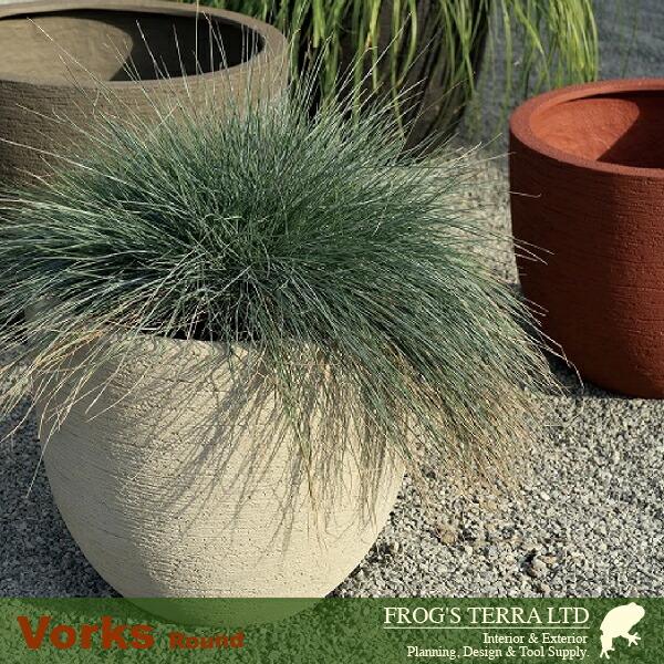 ヴォークス ラウンド 36 Vorks（直径36cm×H31cm）（底穴あり）（FRP プランター ポット 軽量 観葉鉢） |  | 05