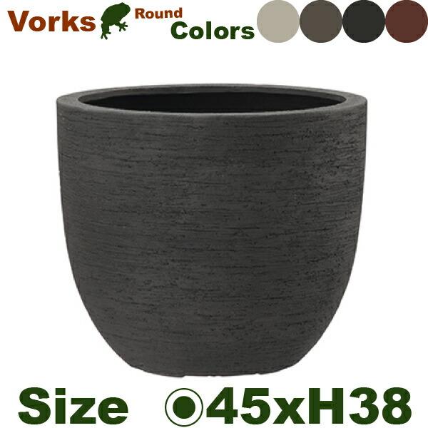 ヴォークス ラウンド 45 Vorks（直径45cm×H38cm）（底穴あり）（尺鉢対応 FRP プランター ポット 軽量 観葉鉢） |  | 01
