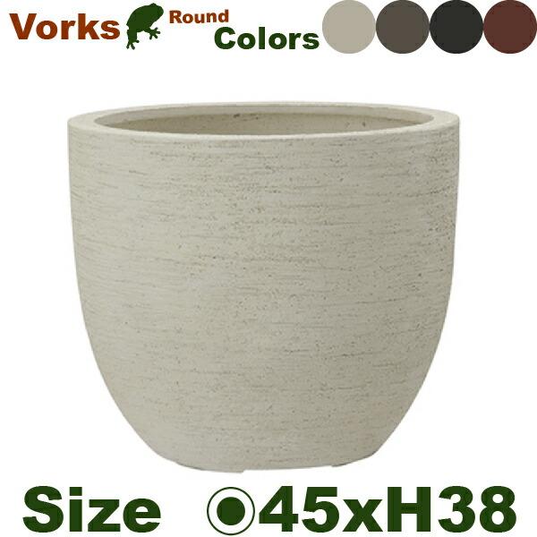 ヴォークス ラウンド 45 Vorks（直径45cm×H38cm）（底穴あり）（尺鉢対応 FRP プランター ポット 軽量 観葉鉢） |  | 03