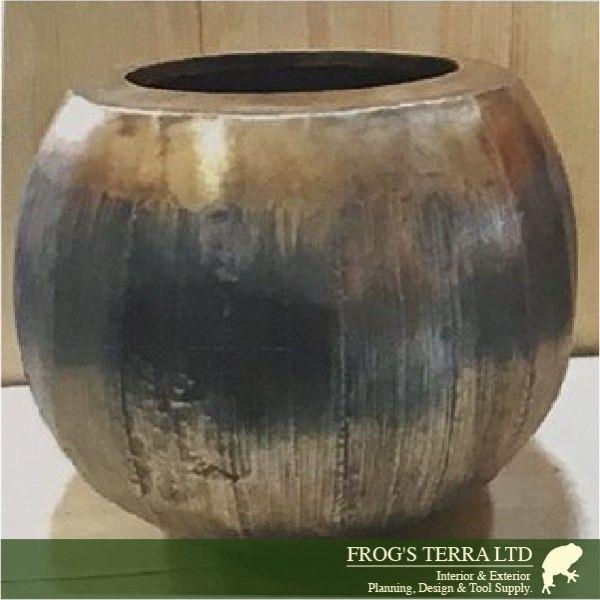 EC EC75A 鉄製 フラワーベース 花器 鉄器（直径60cm×H54cm）（底穴なし）（鉄製）（壺/鉢） |  | 02