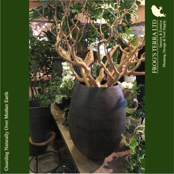 EC EC79B 鉄製 フラワーベース 花器 鉄器（直径40cm×H59cm）（底穴なし）（鉄製）（壺/鉢） |  | 02