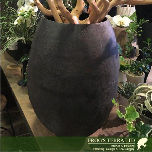 EC EC79C 鉄製 フラワーベース 花器 鉄器（直径40cm×H48cm）（底穴なし）（鉄製）（壺/鉢） |  | 01