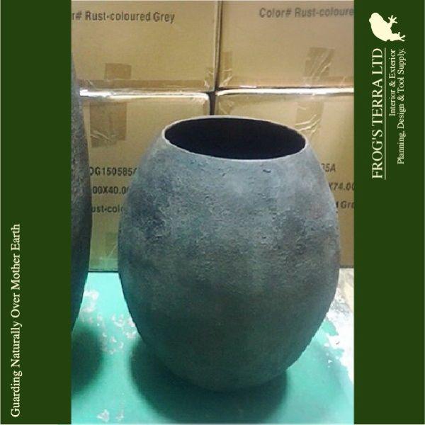 EC EC79C 鉄製 フラワーベース 花器 鉄器（直径40cm×H48cm）（底穴なし）（鉄製）（壺/鉢） |  | 07