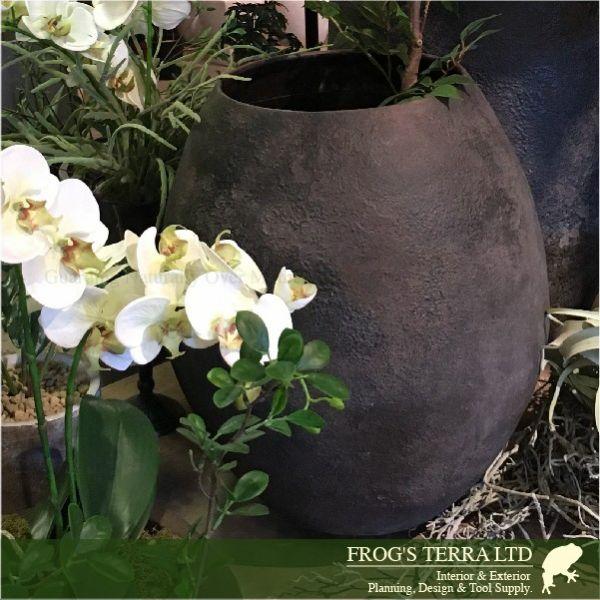 EC EC79C 鉄製 フラワーベース 花器 鉄器（直径40cm×H48cm）（底穴なし）（鉄製）（壺/鉢） |  | 08