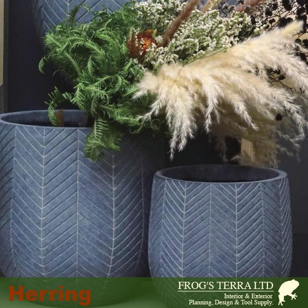 ヘリング バルーン SML SET（S直径24cmxH22cm/M直径29.5cmxH29cm/L直径35cmxH36.5cm）（底穴あり）（セメントファイバー）（プランター/ポット/鉢） |  | 04