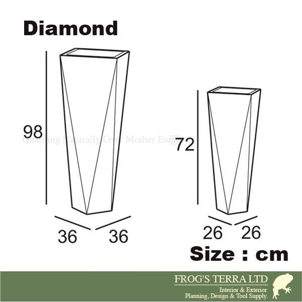 【屋外対応】ユーロスリープラスト+ ダイアモンド 72 EP-6213 ラッカー塗装（ロ26cm×H72cm）（euro3plast/Diamond） |  | 02