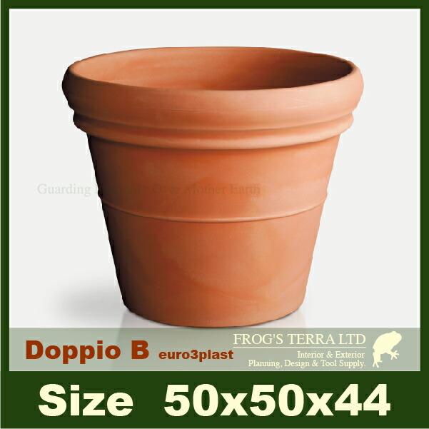 Doppio Bordo ドッピオ ボルド 50(直径50cm×H44cm）プランター ポット 大型 軽量 高耐久 商業施設 Euro 3 plast ユーロスリープラスト |  | 02