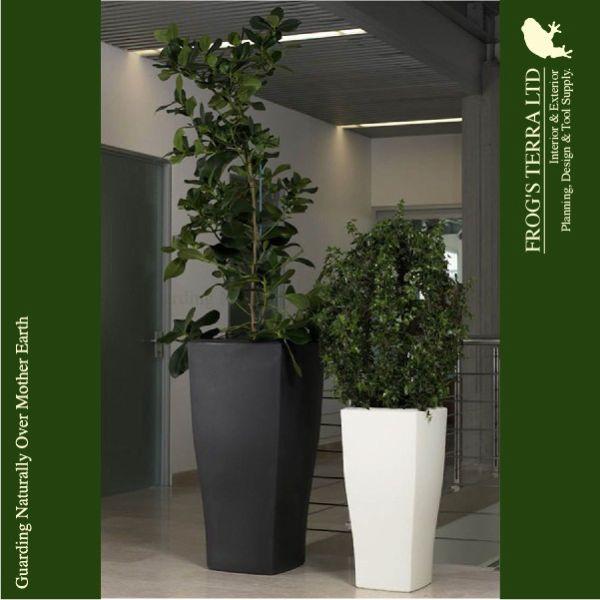 MB ユーロスリープラスト クアドラム 51 ER-2420 (ロ51cm×H100cm）（euro3plast/Quadrum）（PE樹脂）（プランター/鉢カバー/ポット） |  | 05