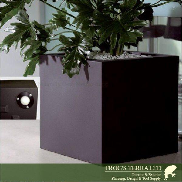 ユーロスリープラスト  キューブ  Cube  50  ER-2515  (ロ50cm×H50cm）（euro3plast/イタリア製）（ポリエチレン樹脂）（プランター/鉢カバー）の画像