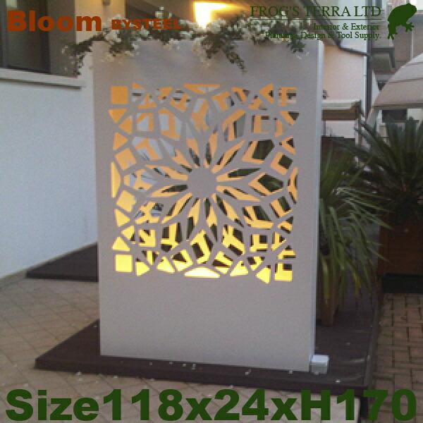 ブルーム 1（W118cmxD24cm×H170cm）（底穴あり）（アルミ製 BYSTEEL 商業施設 ホテル 照明付 パーティション 間仕切） |  | 01