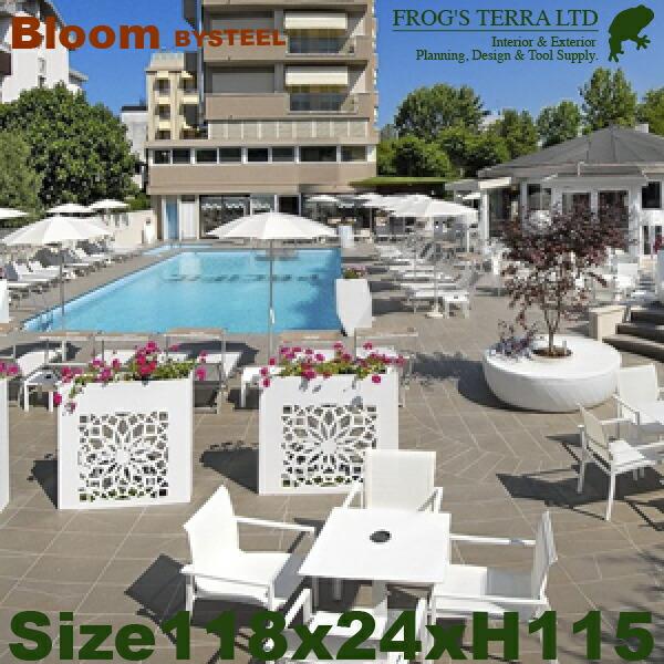 ブルーム 2（W118cmxD24cm×H115cm）（底穴あり）（アルミ製 BYSTEEL 商業施設 ホテル 照明付 パーティション 間仕切） |  | 01