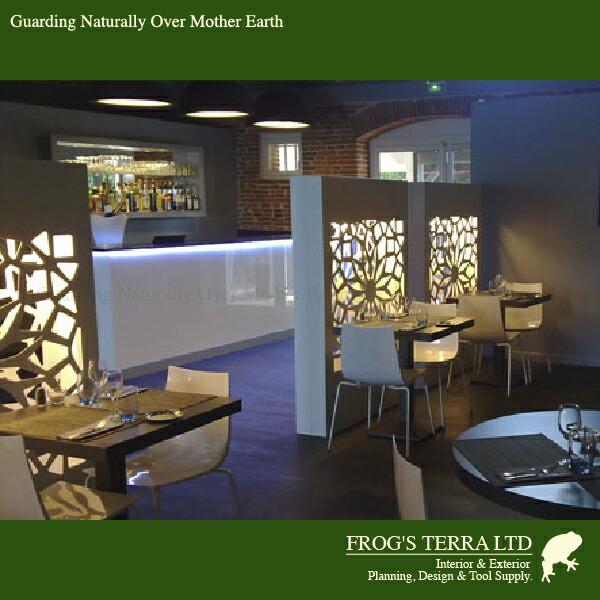 ブルーム 2（W118cmxD24cm×H115cm）（底穴あり）（アルミ製 BYSTEEL 商業施設 ホテル 照明付 パーティション 間仕切） |  | 04