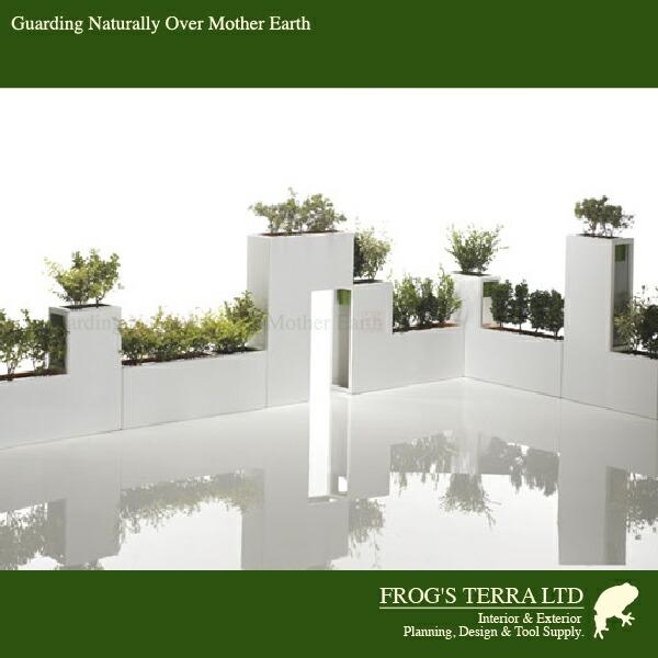 テトリス I型（W115cmxD24×H38cm）（底穴あり）（アルミ製 BYSTEEL 商業施設 ホテル）（プランター/ポット/鉢/観葉植物用） |  | 04