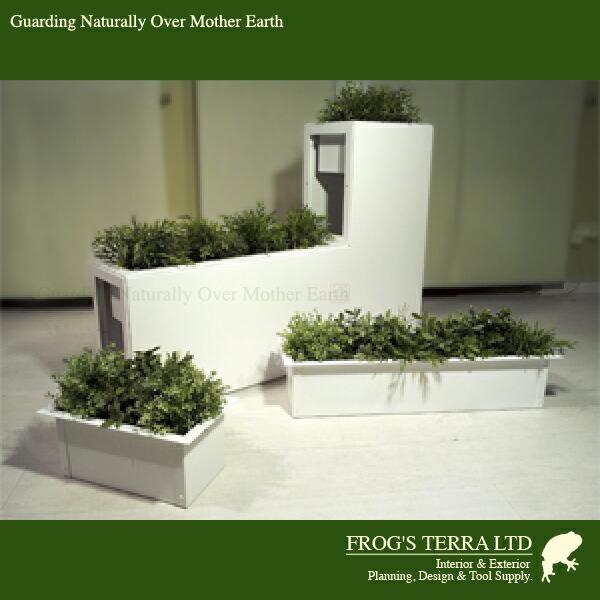 テトリス I型（W115cmxD24×H38cm）（底穴あり）（アルミ製 BYSTEEL 商業施設 ホテル）（プランター/ポット/鉢/観葉植物用） |  | 05